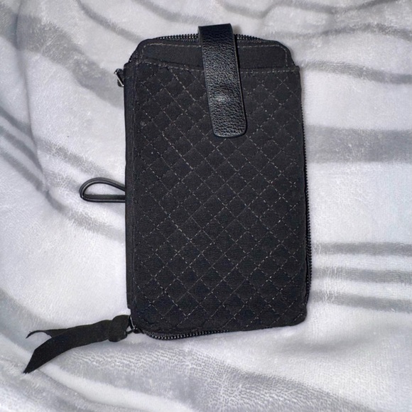 Vera Bradley Handbags - Vera Bradley Black Quilted Clutch